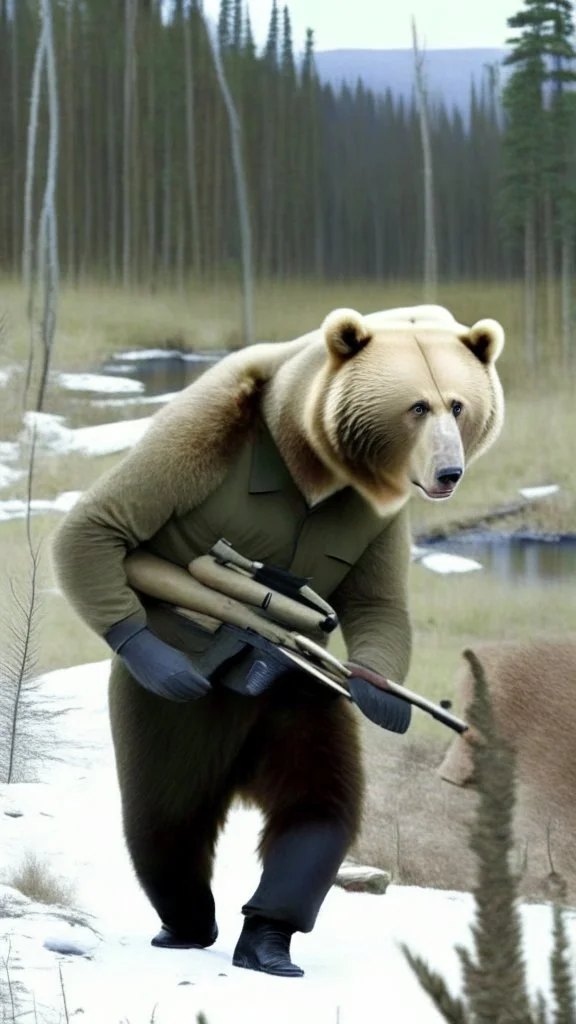 Putin hunting a Bear