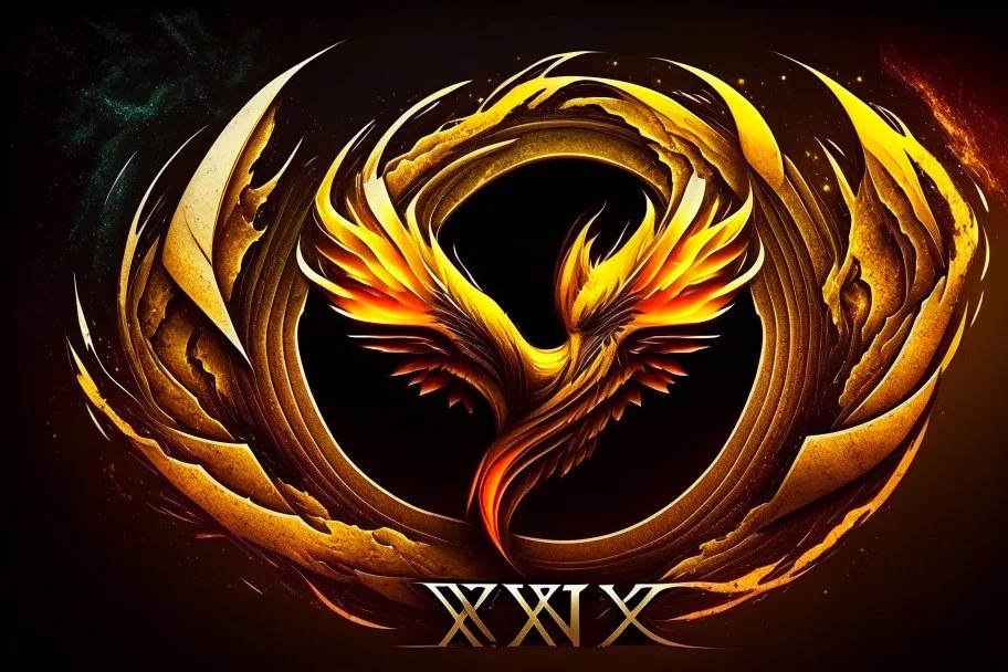 Phoenix like infinity logo