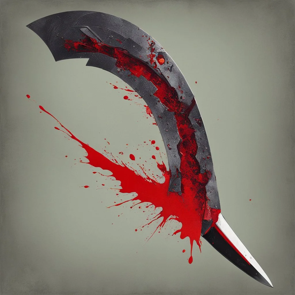 [art by Kupka] the name of this knife is "zombie killer", it is a nice bloody blade, well balanced in the hand. It destroyed a lot of zombies' brains