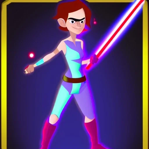 Elora Danan, Jedi, laser blaster