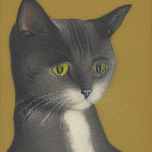 Portrait of a cat by Van