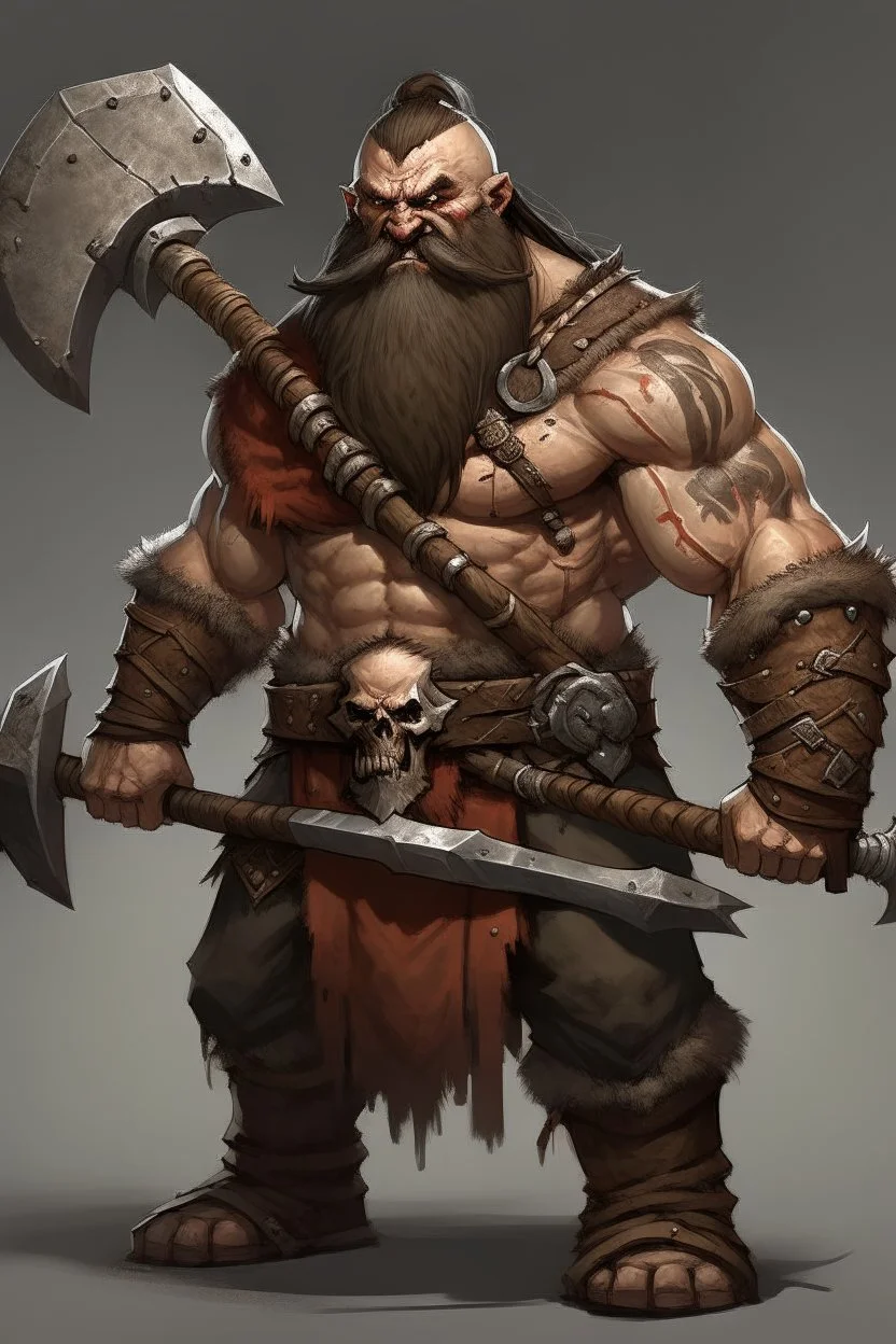An halforc barbarian