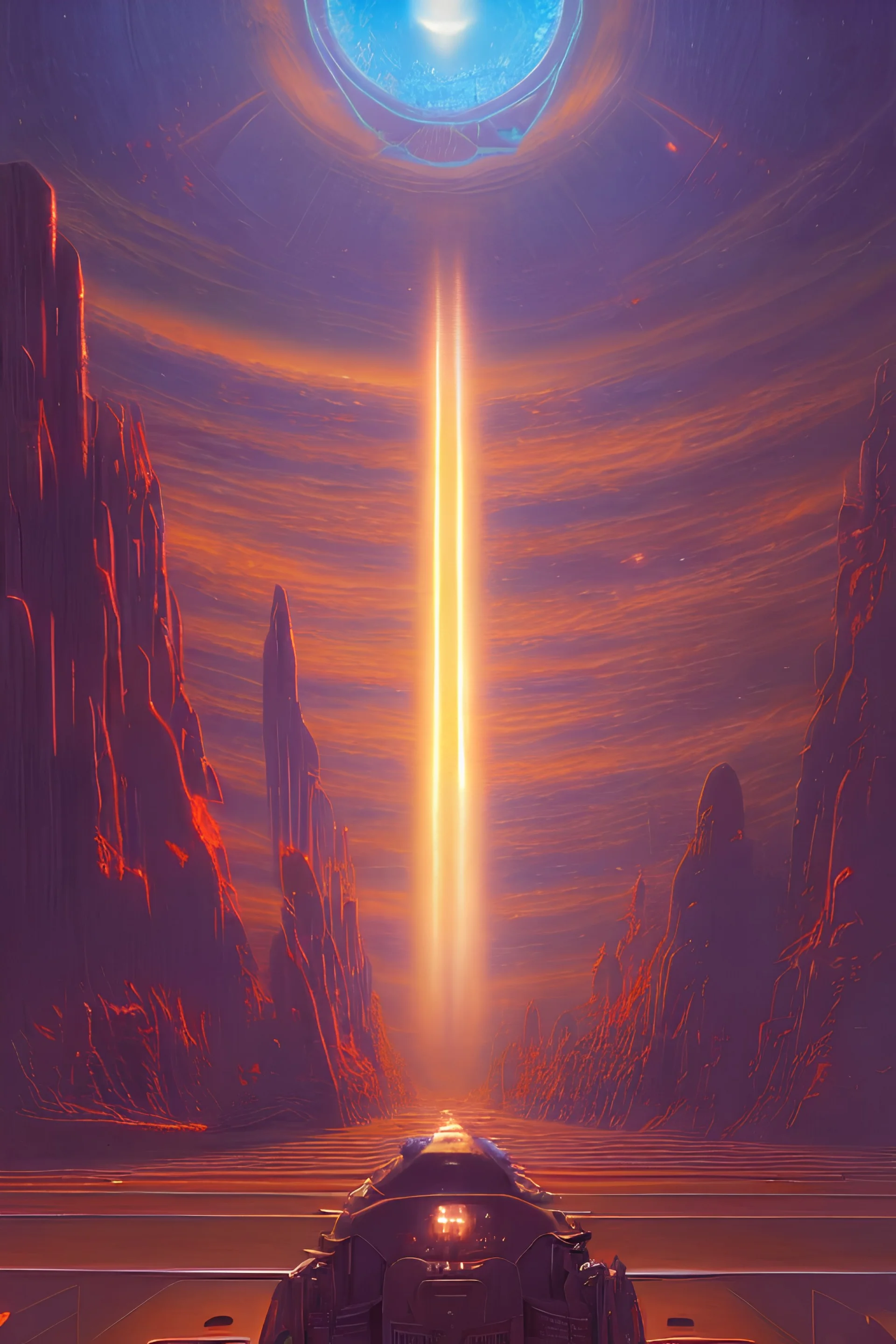 being of light technology, futuristic, tim hildebrandt, bruce pennington, donato giancola, trending on artstation, cinematic composition, beautiful lighting, hyper detailed, 8 k, oil on canvas