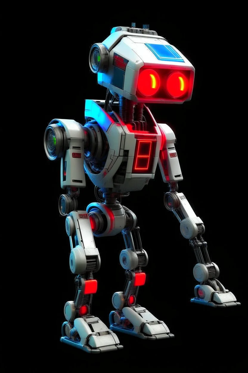 robot , neon, techno