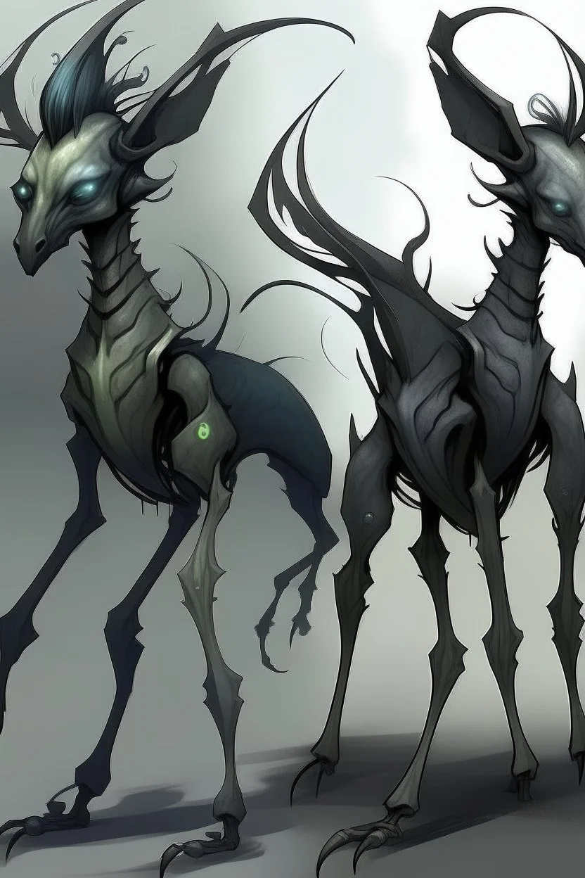 while changelings can look like anyone, they do have a true form. A changeling in their natural form looks rather like a doppelganger, with a lesser resemblance to a regular humanoid in comparison to a human, they appear faded and lacking detail or as if unfinished or vaguely depicted yet still striking. They appeared to have a gray and gauzy additional layer of skin all over their bodies. Their skin tone is pale, either white or light gray, and their hair is thin and fair, most commonly a light