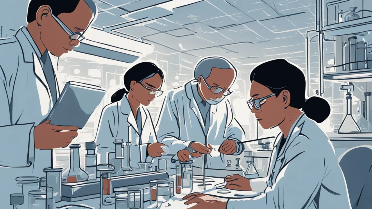 The image for the article can depict a dedicated medical team engaged in advanced laboratory research. In this scene, doctors and researchers come together to study and understand rare and intriguing diseases. The atmosphere is one of discovery, science, and technological advancement, with the team diligently working to improve human understanding of these mysterious conditions and develop better treatments for patients. The image reflects scientific progress and the efforts made to achieve adva