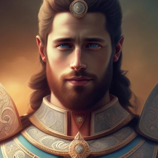 Portrait of KING ARTHUR with crown and mid-12th century armor.extremely detailed face,crystal clear Big eyes,perfectly centered image,intricate detail.Diseney style, korra character style.and Kilian Eng art color