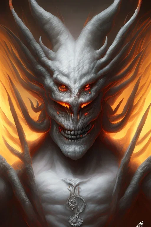 demon sin of wrath, white