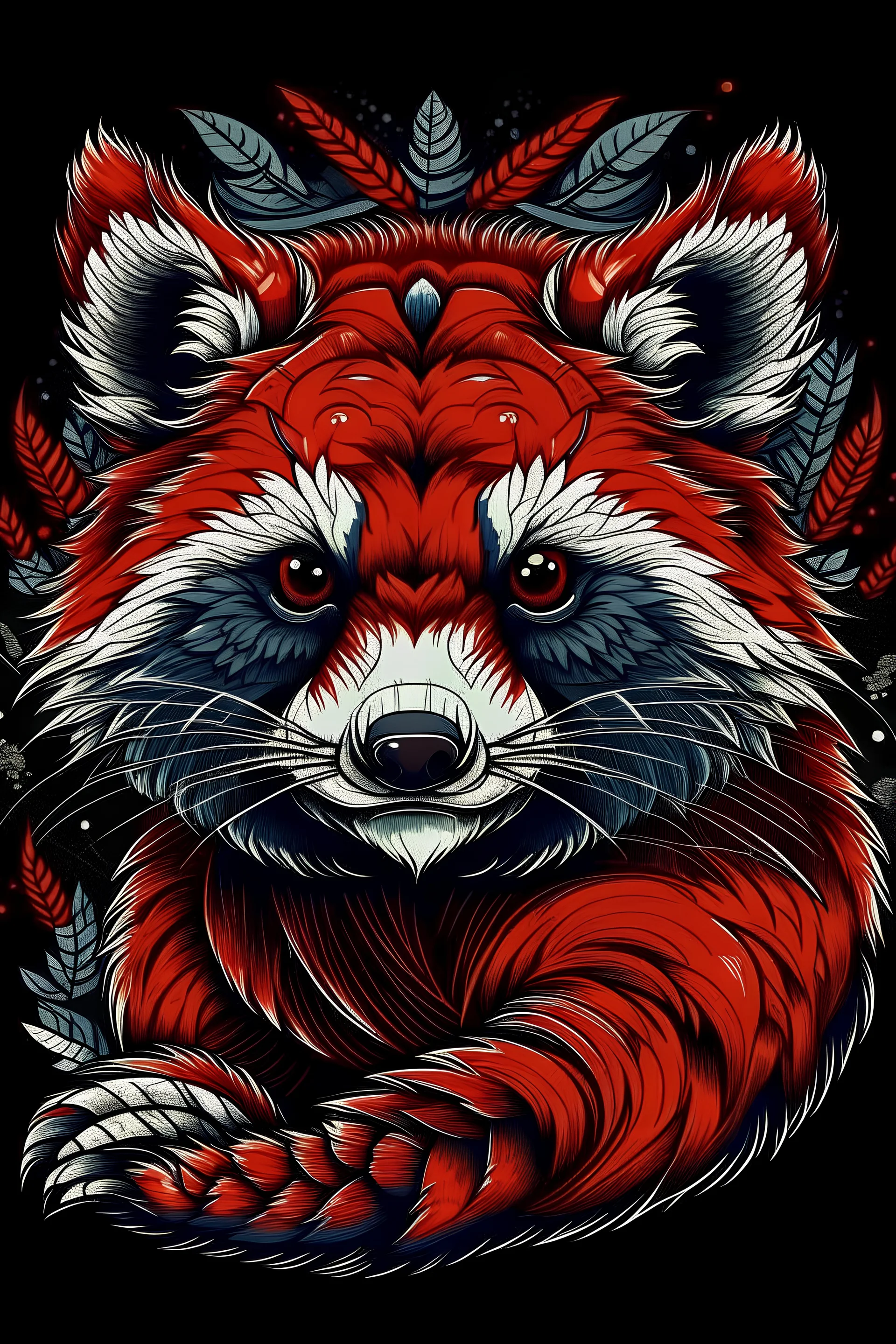 red panda tribal