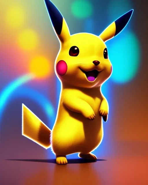 Pikachu, highly detailed, hyper-detailed, beautifully color-coded, insane details, intricate details, beautifully color graded, Cinematic, Color Grading, Editorial Photography, Depth of Field, DOF, Tilt Blur, White Balance, 32k, Super-Resolution, Megapixel, ProPhoto RGB, VR, Half rear Lighting, Backlight, non photorealistic rendering