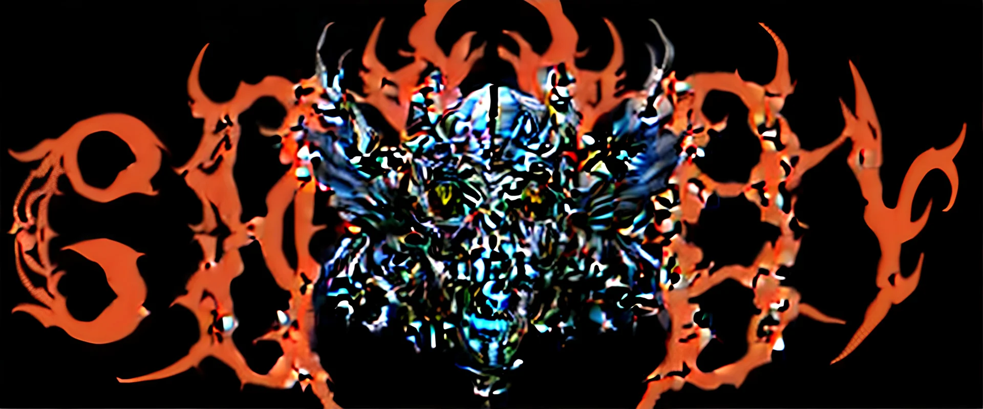 {Greedy} {Greediest} {Gluttony} {Beelzebub lord of flies}{Carrion} {“chaos and salvation!!} - {“Diabolos, Sealed God of Madness!!} -{realism} - {photographic} - [LOGO] chaotic being, detailed, unique, and immersive style!! imaginative idealization {“Devourer of worlds!!} : :-1