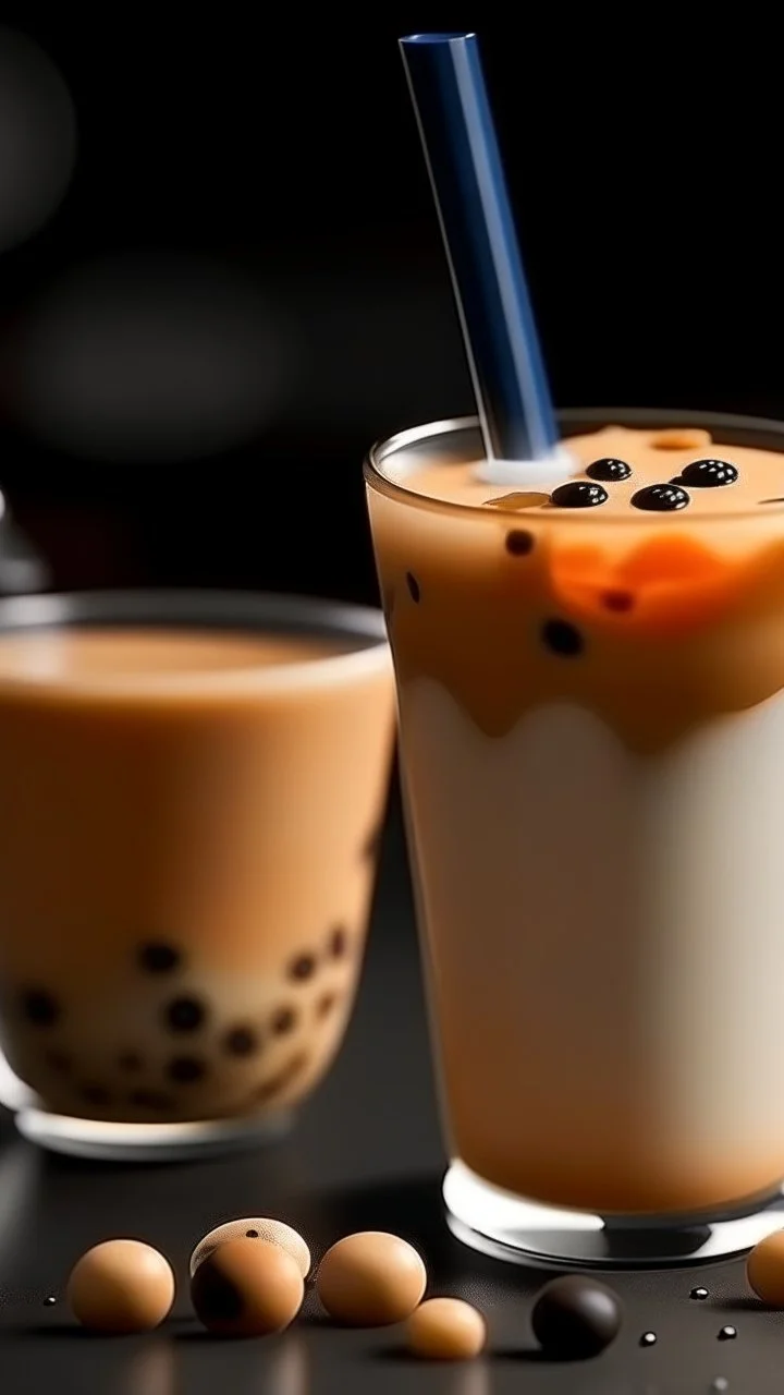 bubble tea with milk