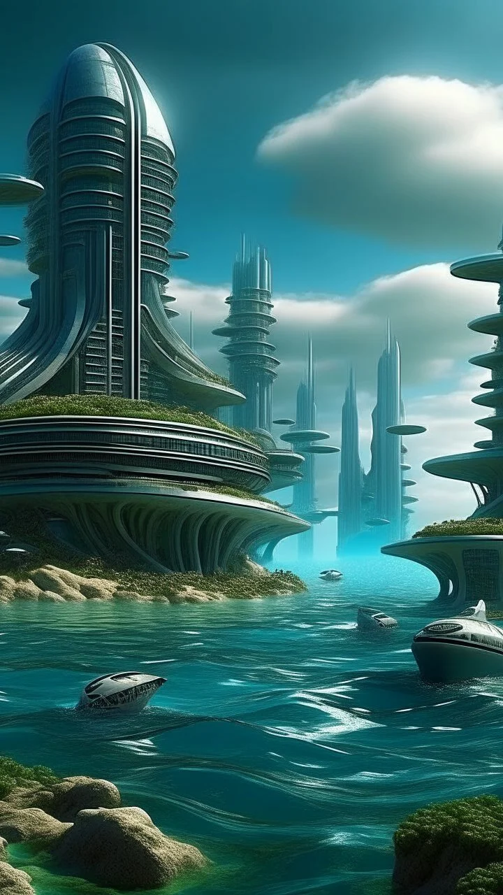 sci fi city, Great Barrier Reef