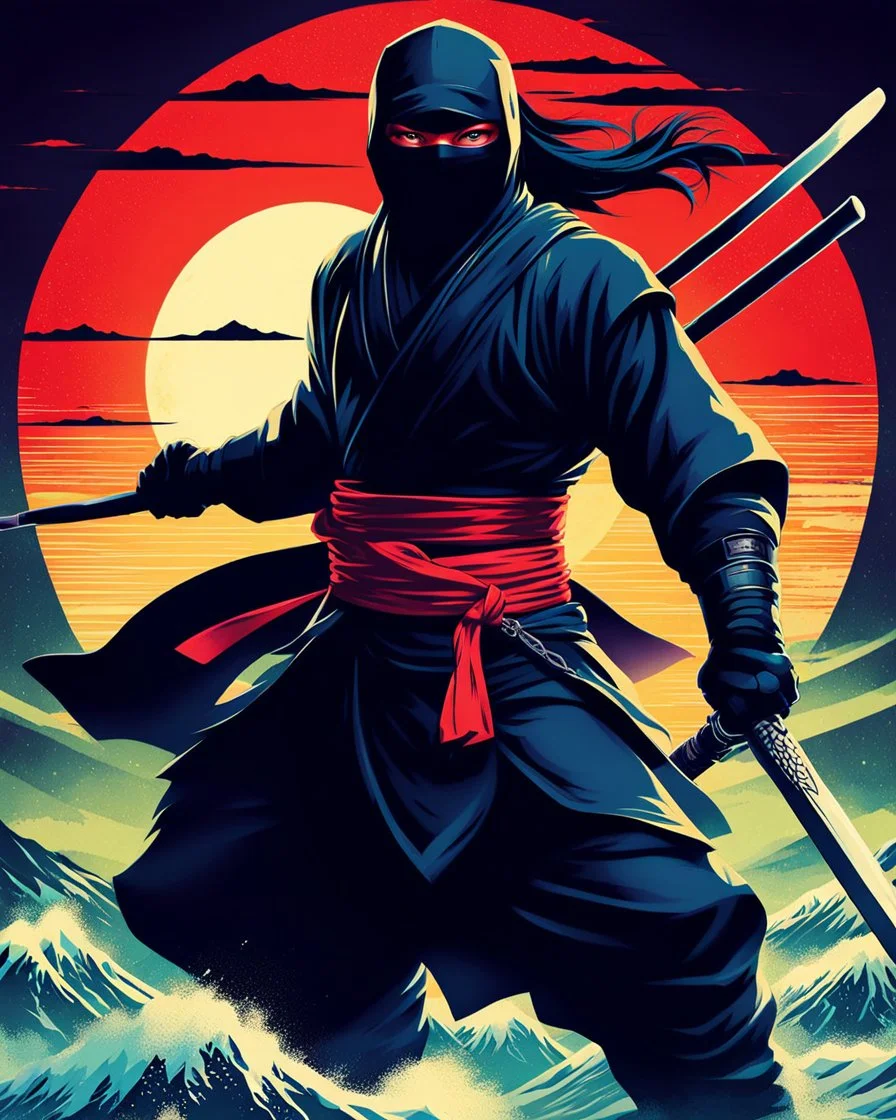 Ninja Arte Retro calidad ultra