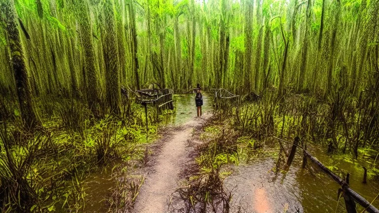 trail through the swamp