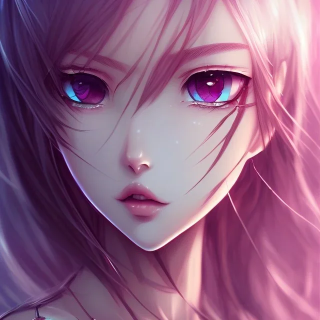 a beautiful anime girl , Epic, Horizontal, Realistic, 2K