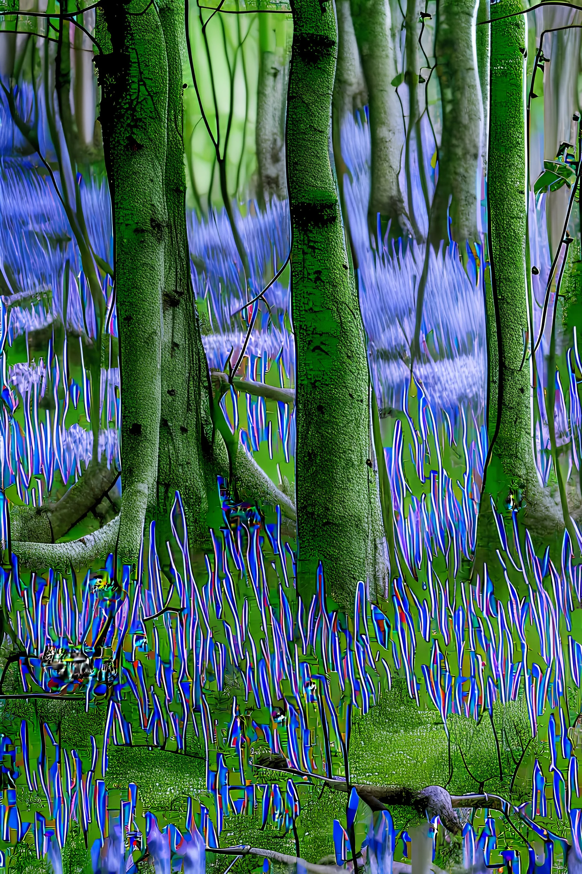 Twisted bluebells