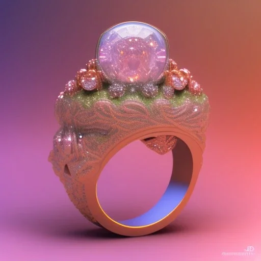 a jewelry design,sakura-themed ring, gemstones and diamonds,luxury, closeup, product view,trending on artstation, cgsociety,ultra quality,digital art, exquisite hyper details,4k,Soft illumination, dreamy,fashion, rendering by unreal engine