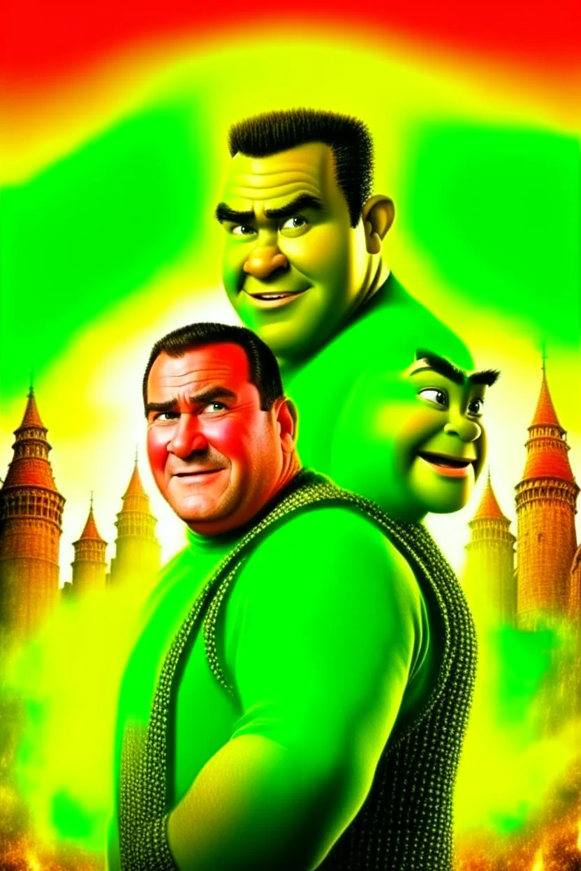 action movie poster starring shrek and steven seagal