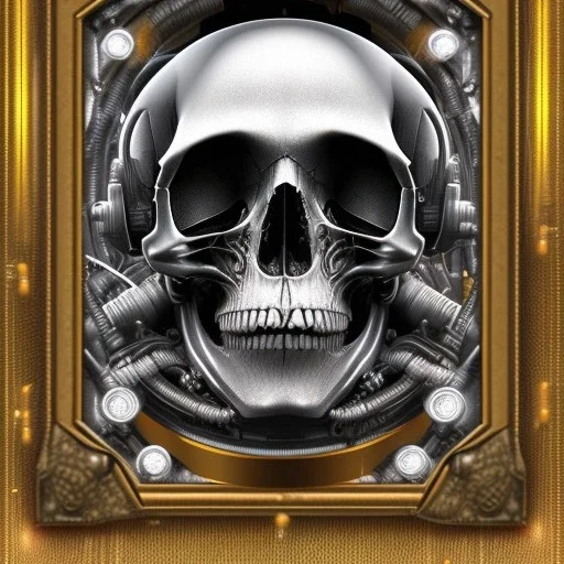 cyberpunk style ink ball skull picture in detailed frame, big black eyes, unreal engine 5, 8k resolution, photorealistic, ultra detailed, frame extreme accurate