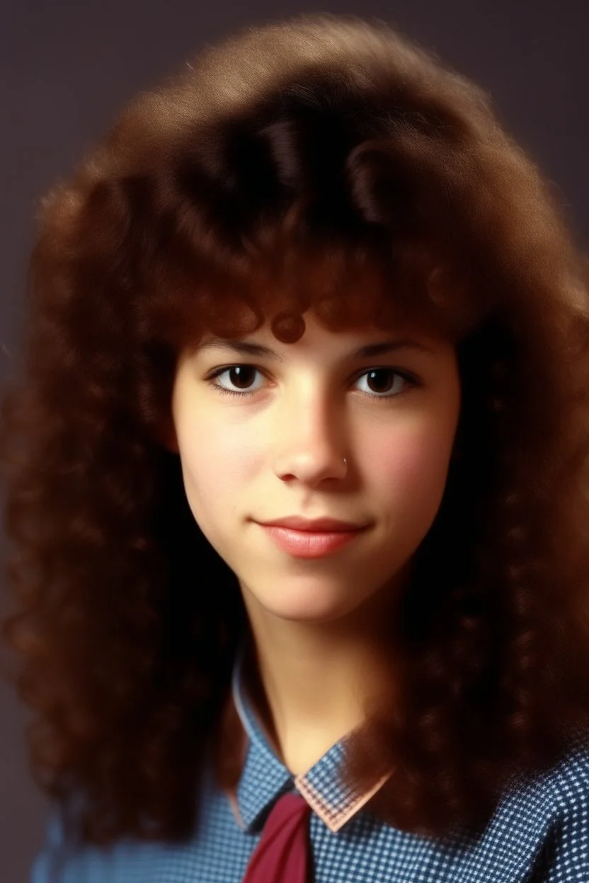 1980S GIRL WITH VERY FRIZZY PERMED HAIR