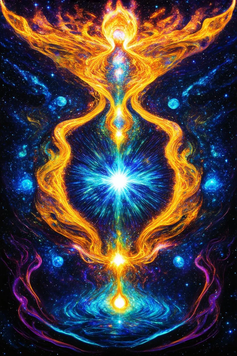 cosmic exhale; neo-surrealistic optical art