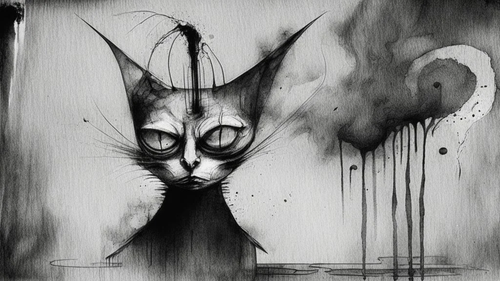 Asynchronous sourpuss; Neo-surrealism; Dada; Ink Wash