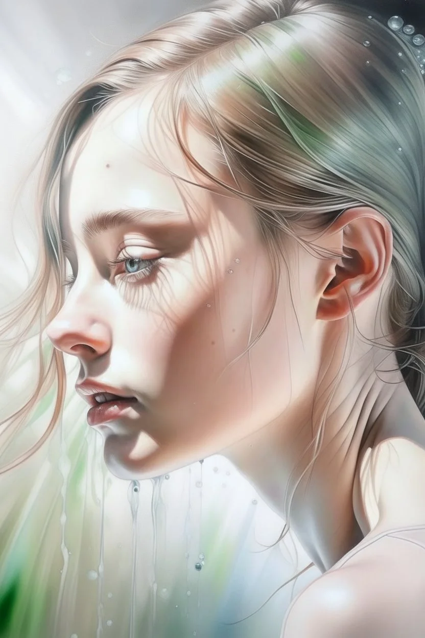 excellence, watercolor, glow, transparency hyper realistic, beautiful, lumen, professional photo, beautiful, 3d, realistic, 64k, high resolution,high detail, cgi, hyperrealism,f/16, 1/300s. highly detailed digital painting, colors:white, silver, gray,delicate pink, delicate green, delicate blue, beige, lace muted, delicate, pastel photorealistic painting,landscape painting watercolor, watercolor, landscape, tenderness, pastel