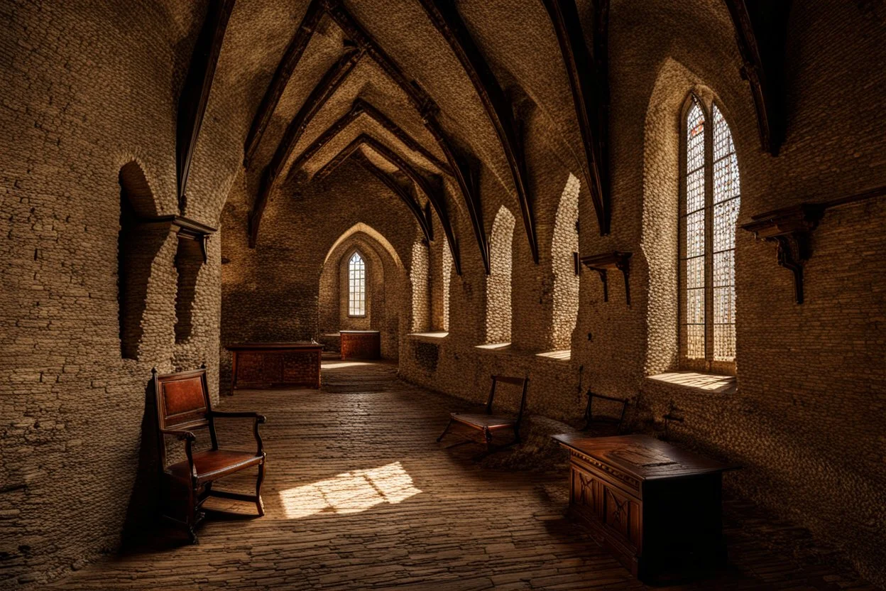 interior of medieval castle