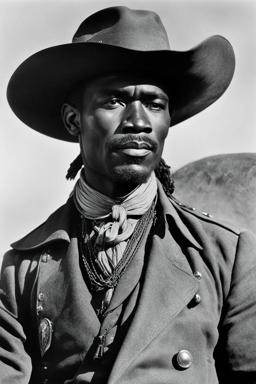 Nat Love, the most famous African cowboy of the Old West, a true legend of the frontier. With the spirit of a warrior and the heart of a lion, he rode alongside the Buffalo Soldiers, a force to be reckoned with in a land where danger lurked at every turn. His name struck fear into the hearts of outlaws and admiration in the eyes of those who knew his story.