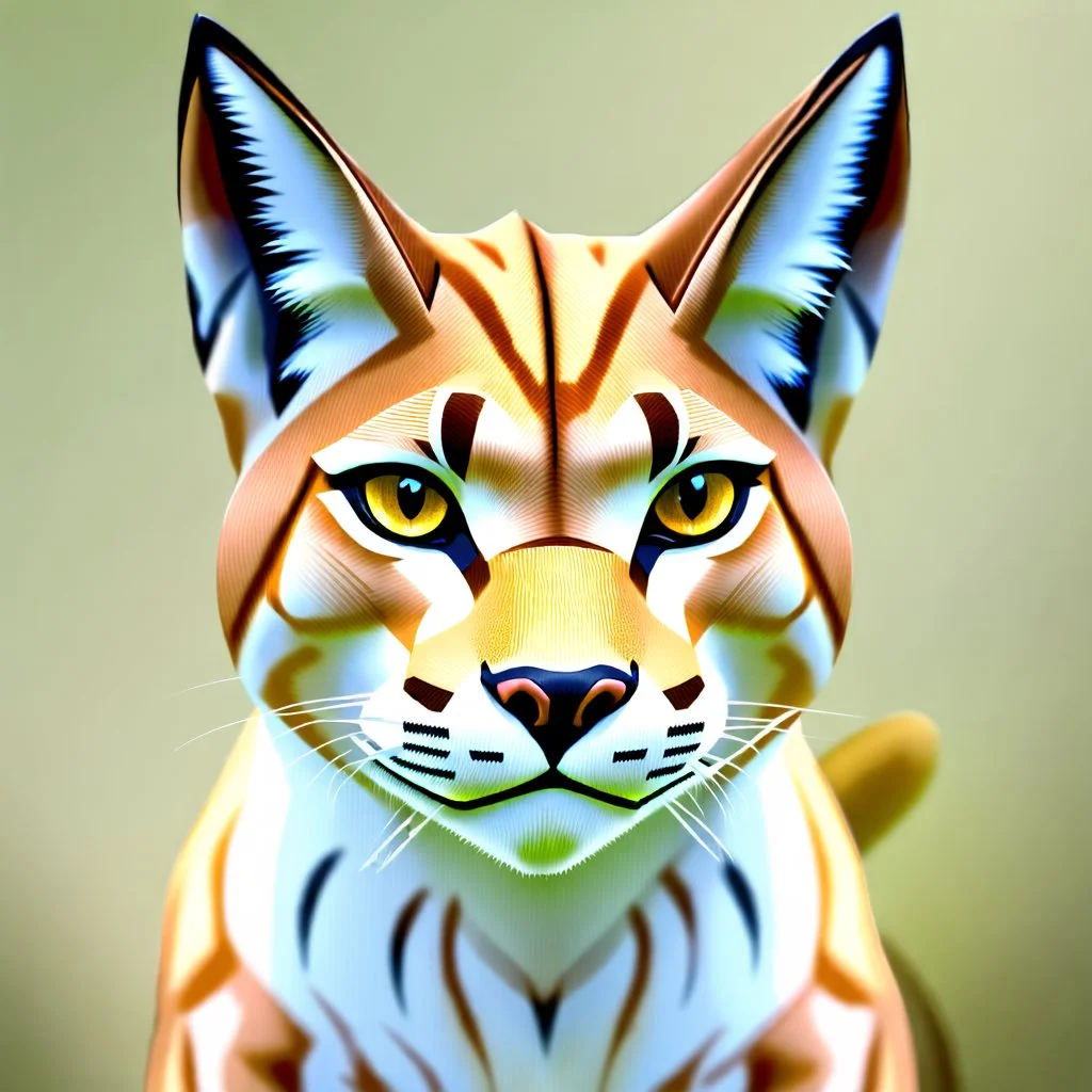 Egyptian lynx face
