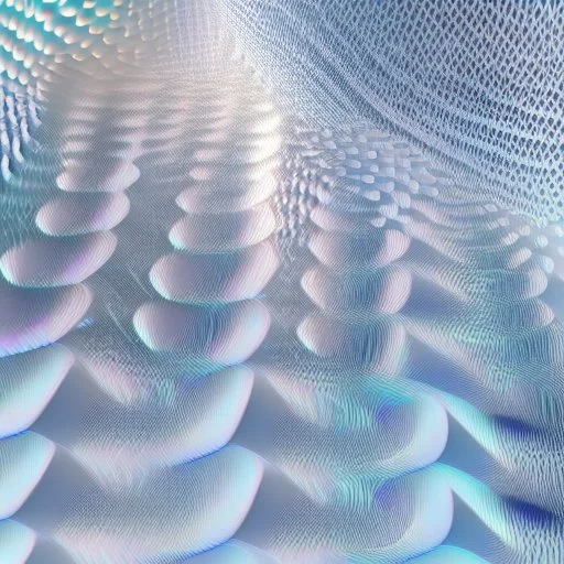 3d holographic pattern on infinite white background, glow, glass effect, 4k. sober. fintech