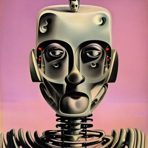 Portrait of a robot by Dali