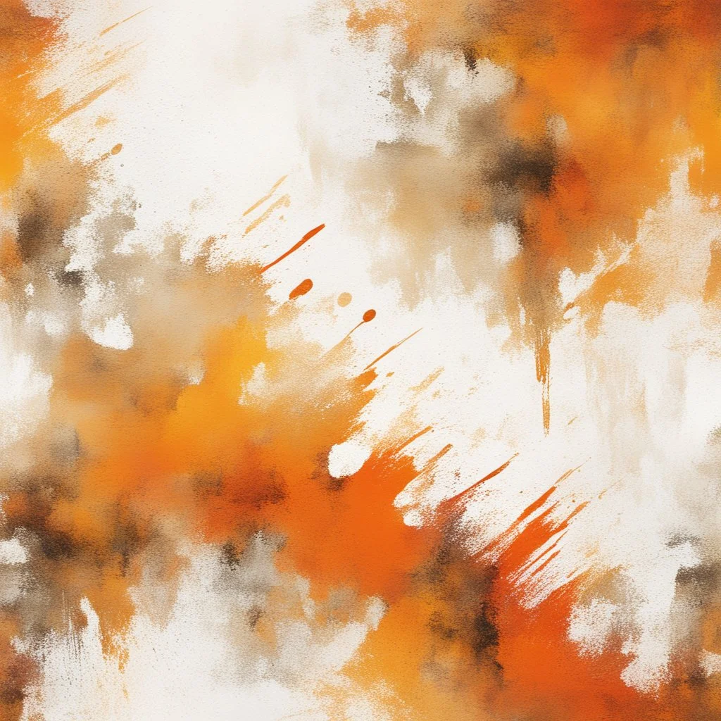 Hyper Realistic grungy-rustic golden, orange & white multicolor & textured-brush-stroke background