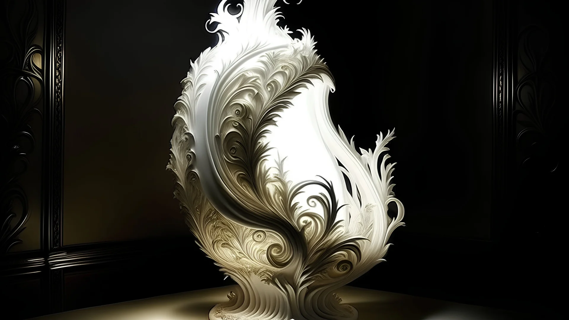fantasy, white, magical lamp, display, mystical, magical, stunning, vivid, beautiful