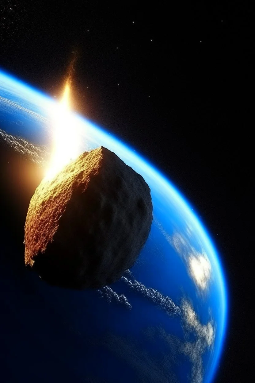 impact earth hit be large meteor