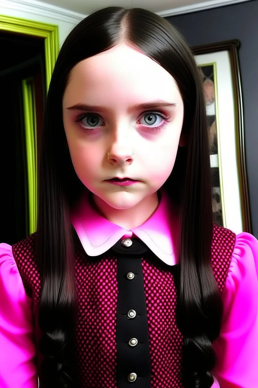 wednesday addams hot pink