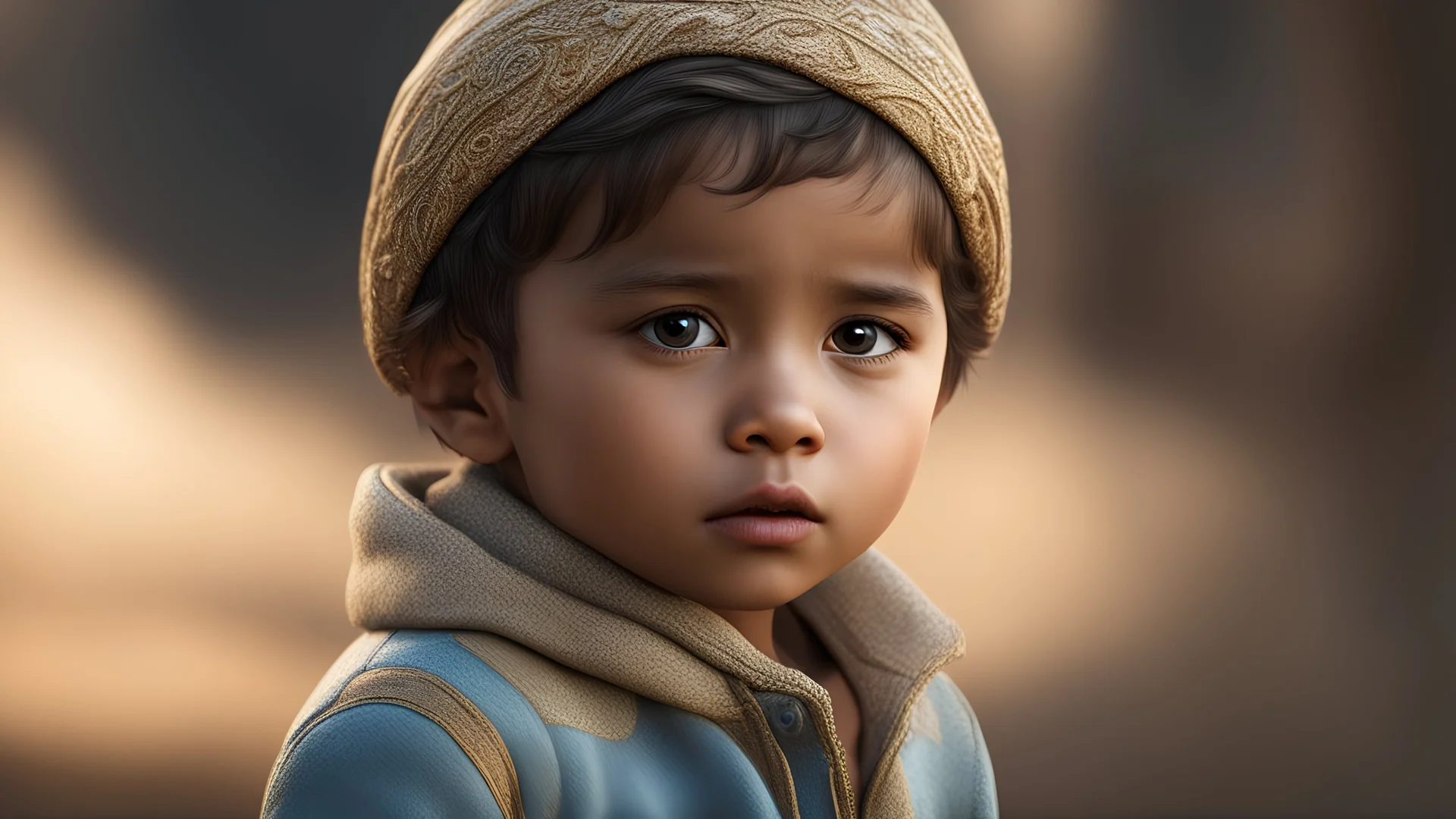 Thoughtful appealing 2-year-old migrant boy, engaging, tearful, aware, worried, intelligent, hopeful, fearful, showing his head and upper body, perfect sparkling eyes, perfect anatomy, exquisite composition, beautiful detailed intricate detailed octane render, 8k artistic photography, photorealistic, soft natural volumetric cinematic perfect light, chiaroscuro, award-winning photograph, masterpiece, raphael, caravaggio, bouguereau