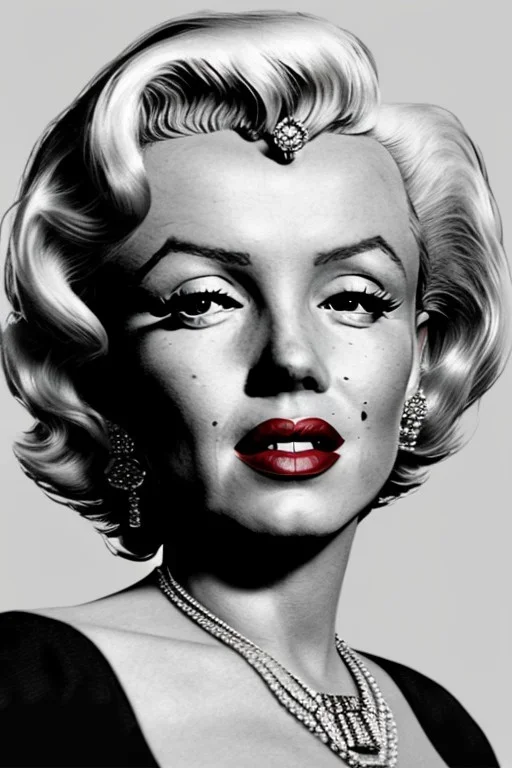 Marilyn Monroe, Mafia 2, photorealistic illustration, 4k