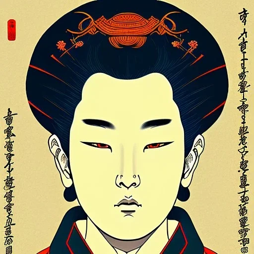 Ukiyo-e Style , future art logo