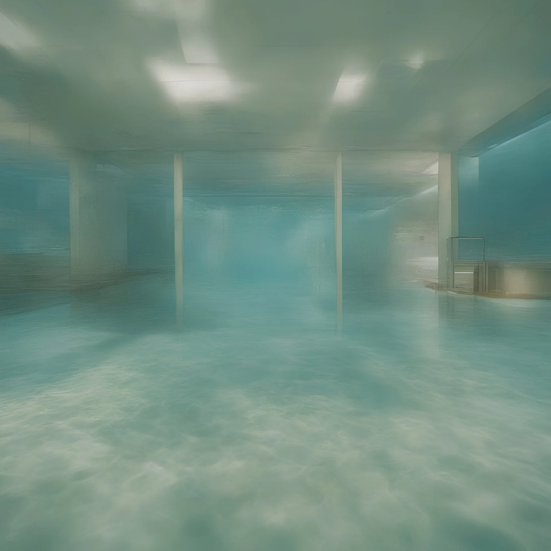 A swimming pool underwater
