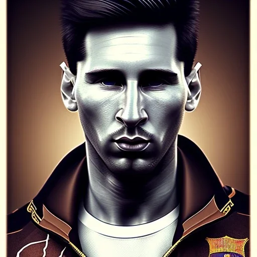 Messi face, Steampunk,