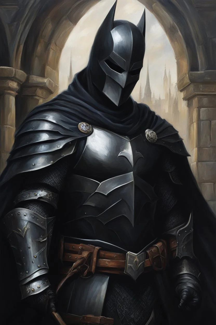 dark knight medieval, details, 8k, oil painting