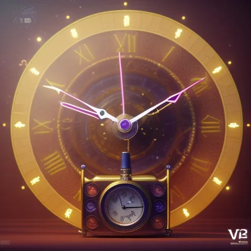 Steampunk clock,steampunk center composition, ultra realistic, shiny, smooth, studio quality, octane render, Surrealism, Triadic colour scheme,glow-stick, ambient lighting,nightclub lighting, polaroid, 100mm, --ar 1:1 --v4