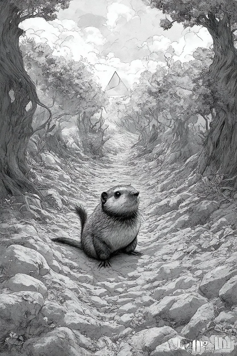 lemming ethereum in the trenches seeing the future in the style of surrealism black and white
