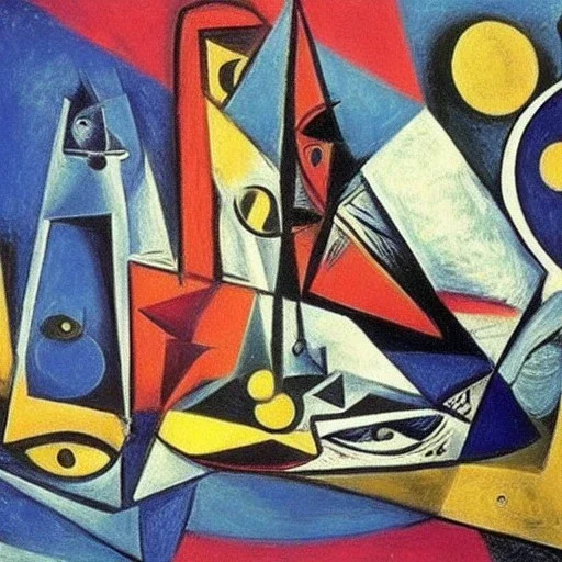 starships in space by picasso