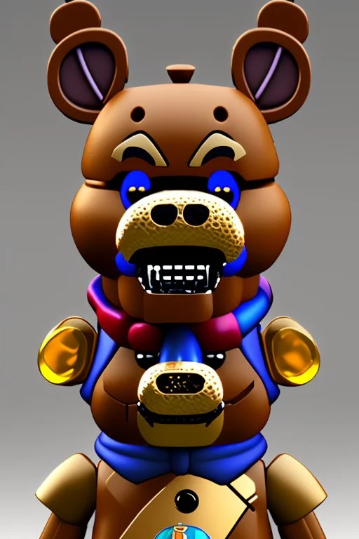 plastic figurine of Freddy from five nights at Freddy's - as a lucky charm