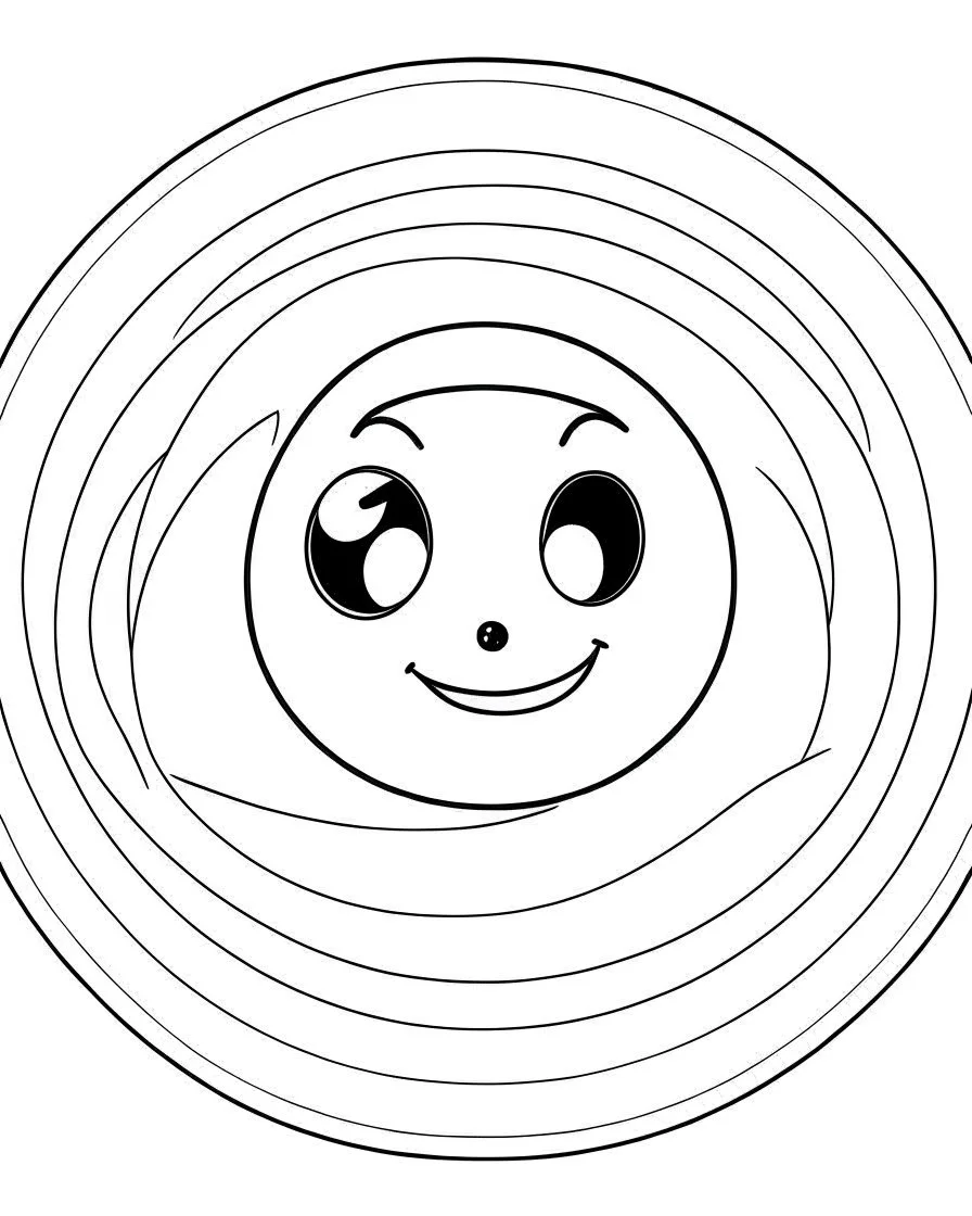 A big yoyo rcoloring page