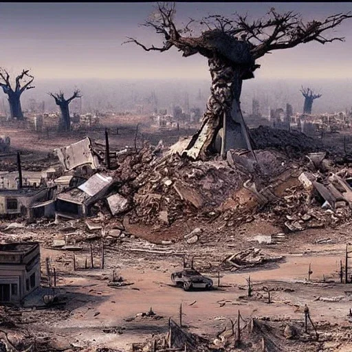 realistic earth, destroyed, post apocalyptic