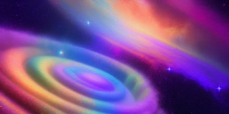 pastel rainbow galaxy dreamscape